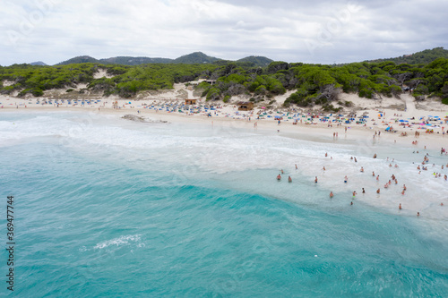 beach Cala Agulla Mallorca Spain