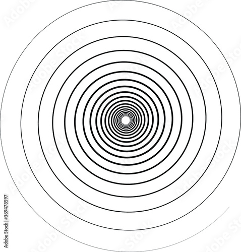Lines in Circle Form . Spiral Vector Illustration .Technology round. Wave Logo . Design element . Abstract Geometric shape .