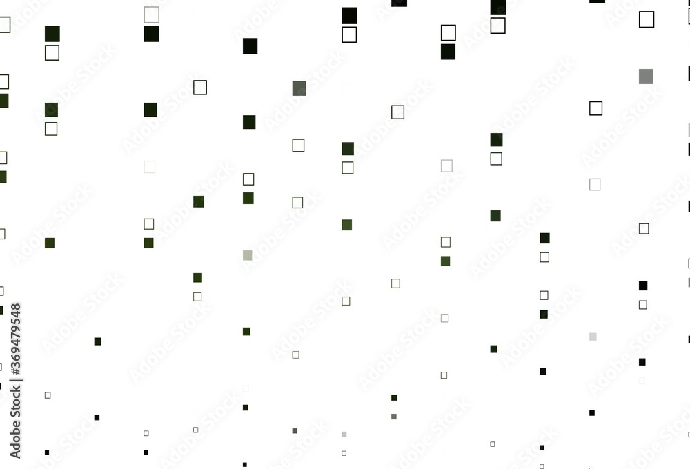 Light Green vector pattern with crystals, rectangles.
