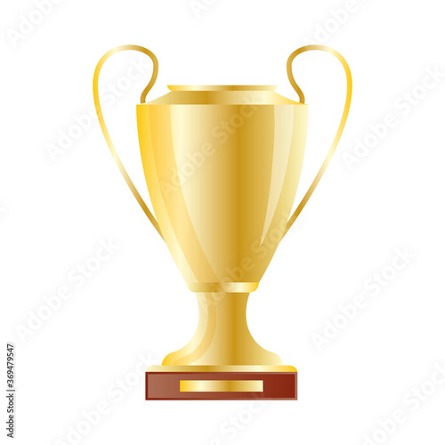 trophy cup award isolated icon