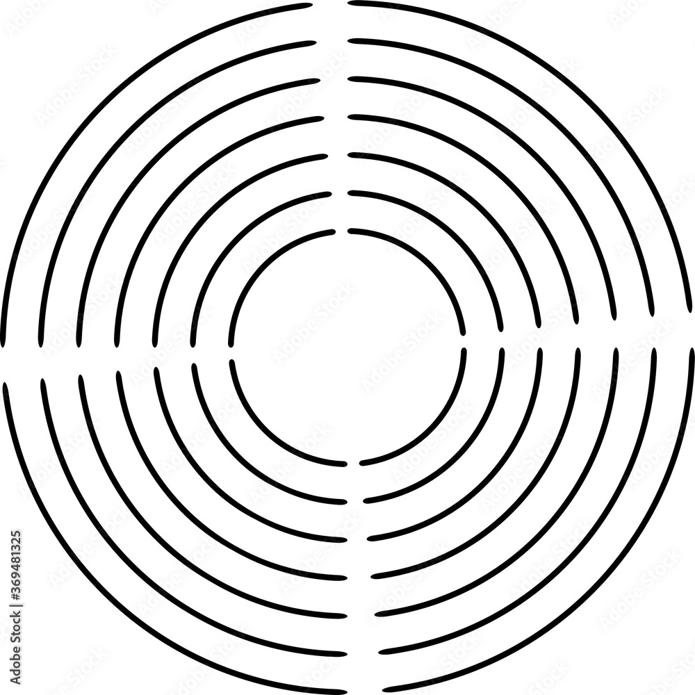 Lines in Circle Form for comic books . Explosion background . Vector Illustration .Technology round Logo . Circular Design element . Abstract Geometric shape . Sunburst . Lines in Circle Form for comic books . Explosion background . Vector Illustration .Technology round Logo . Circular Design element . Abstract Geometric shape . Sunburst .