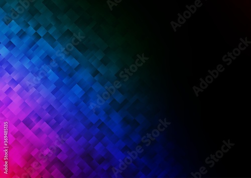 Dark Multicolor, Rainbow vector backdrop with rectangles, squares. Illustration with set of colorful rectangles. Best design for your ad, poster, banner.