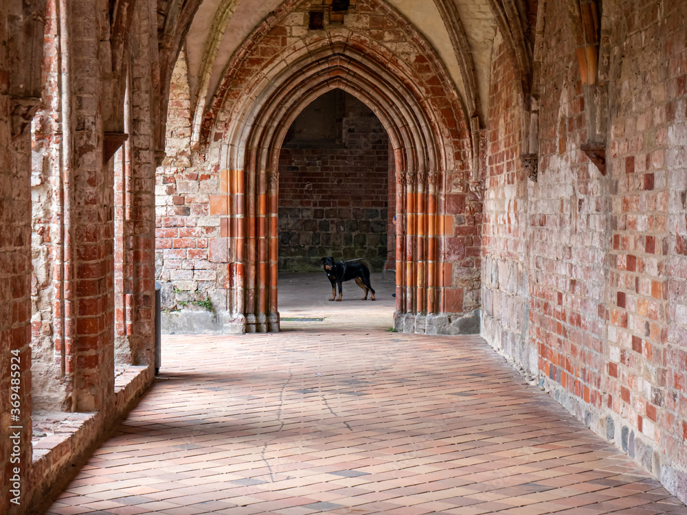 entrance to the old abbey chopin in germany