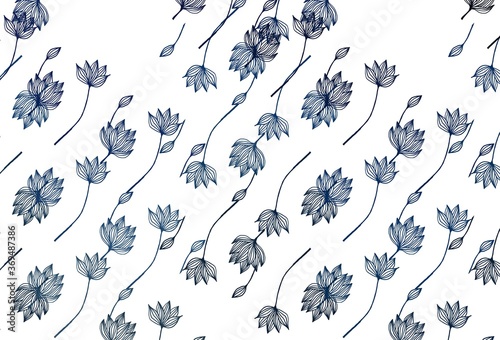 Light BLUE vector hand painted backdrop.