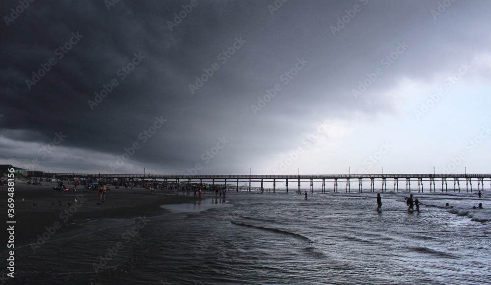 Fototapeta premium storm over the sea