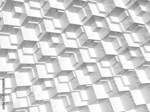 Abstract white digital pattern, 3d background texture