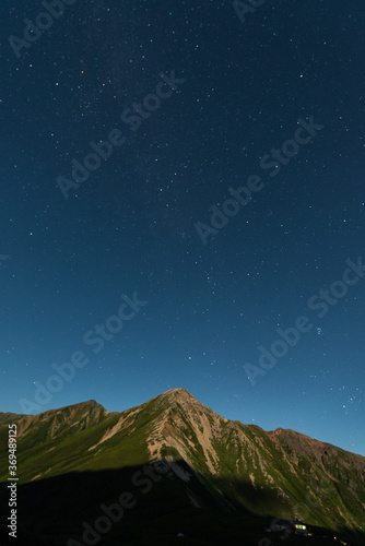 starry night sky on Washibadake © 洋 中山