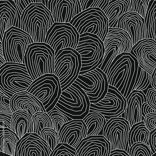 seamless abstract vector background with semicircles and stripes