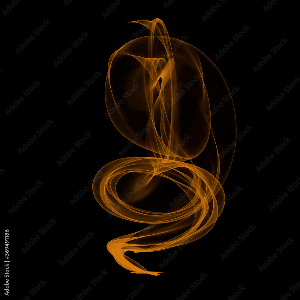 Imagem de fumaça em tons de marrom sobre fundo preto Imagem de fumaça em tons de marrom sobre fundo preto