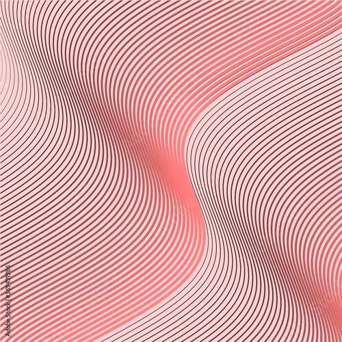 Graphic backdrop. Pink texture for presentations. Digital lines. Website wallpaper. Parametric wave. Abstract background. 3D vector illustration. Halftone effect. Abstract pattern for design layouts