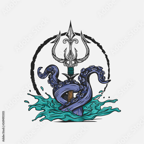 Trident octopus
