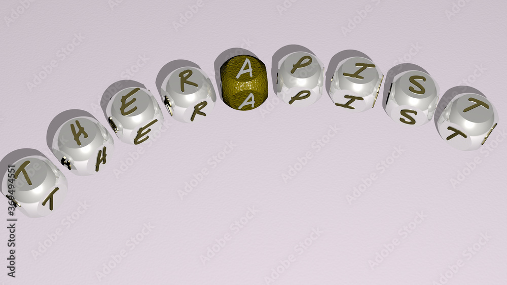 crosswords of therapist arranged by cubic letters on a mirror floor, concept meaning and presentation. care and doctor crosswords of therapist arranged by cubic letters on a mirror floor, concept meaning and presentation. care and doctor