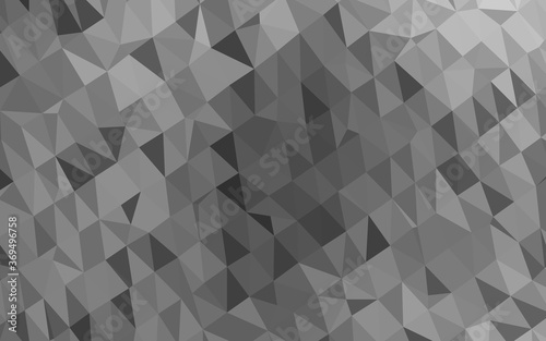 Light Silver, Gray vector abstract polygonal cover. Shining colored illustration in a Brand new style. Completely new design for your business.