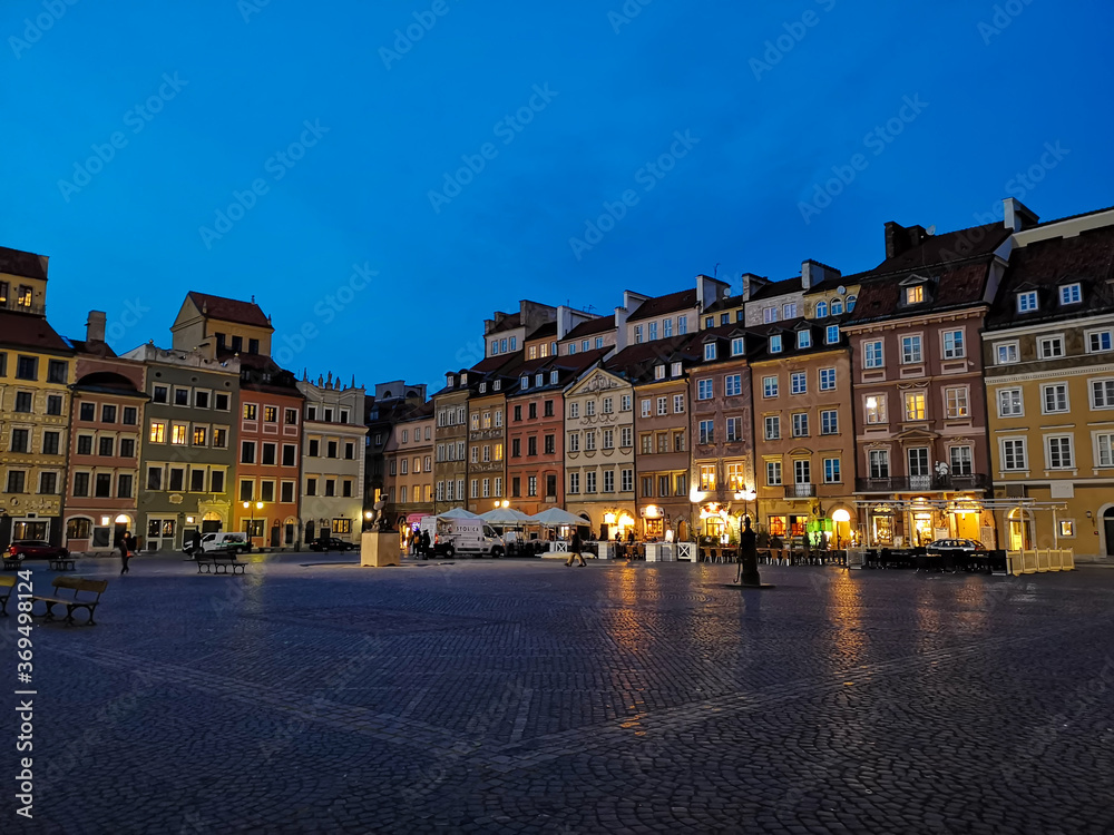 Warsaw old town square