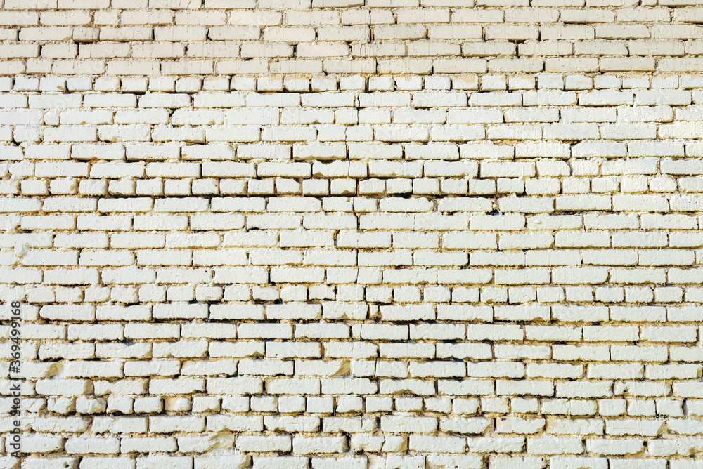 Obraz premium White brick wall background. Brick wall texture.