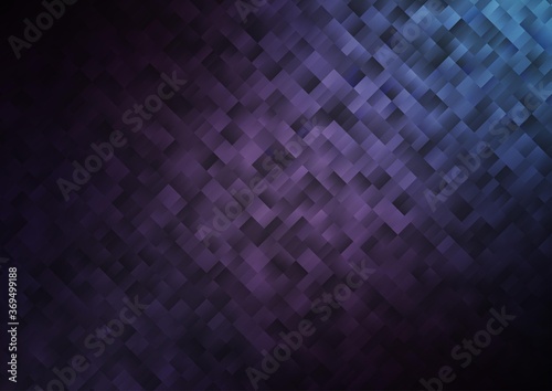 Dark Purple vector template with crystals, rectangles. Glitter abstract illustration with rectangular shapes. Pattern can be used for websites.