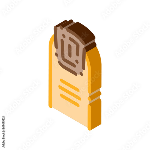 rotting nails icon vector. isometric rotting nails sign. color isolated symbol illustration