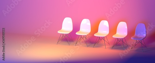 white empty chairs for job ...