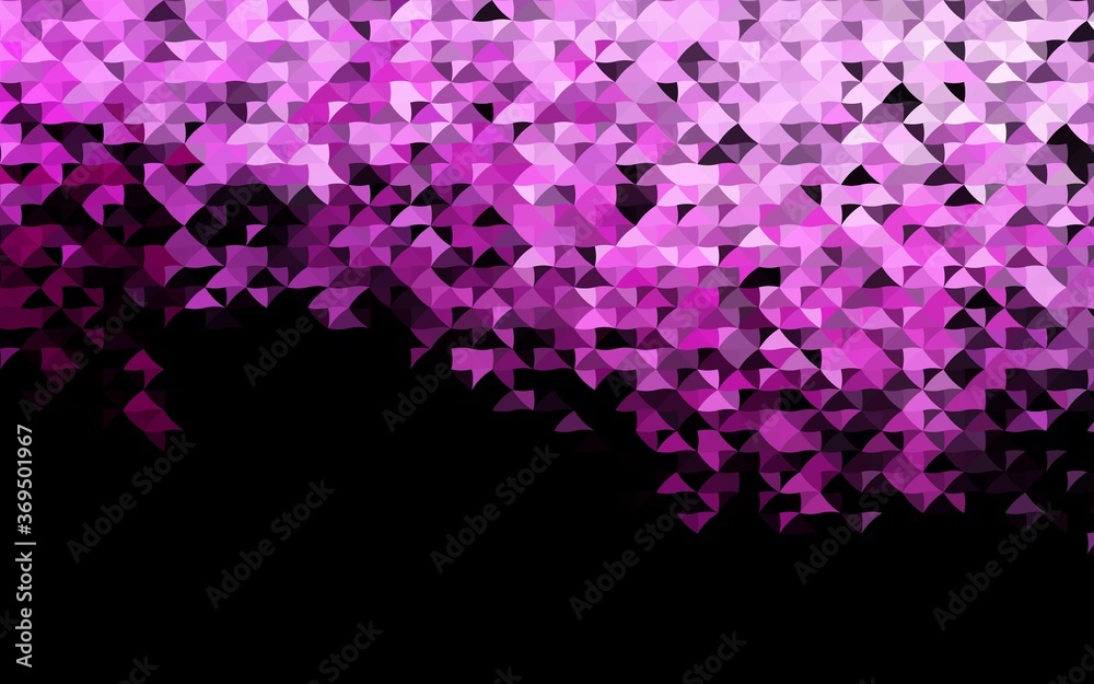Dark Pink vector template with crystals, triangles. Modern abstract illustration with colorful triangles. Smart design for your business advert.