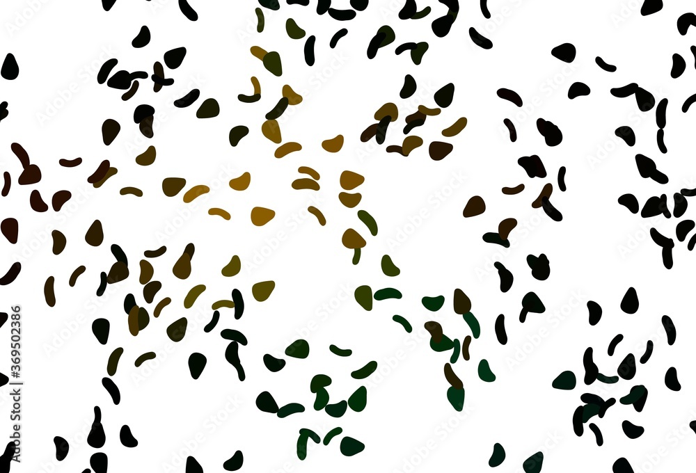 Light Green, Yellow vector texture with random forms.