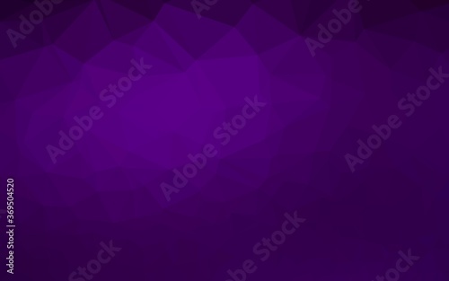 Dark Purple vector shining triangular template. Shining colored illustration in a Brand new style. New texture for your design.