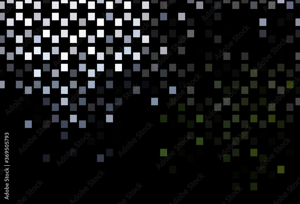 Dark Green vector layout with rectangles, squares.