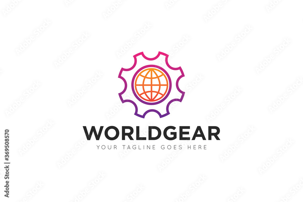 modern gear service logo, icon, symbol, vector illustration modern gear service logo, icon, symbol, vector illustration