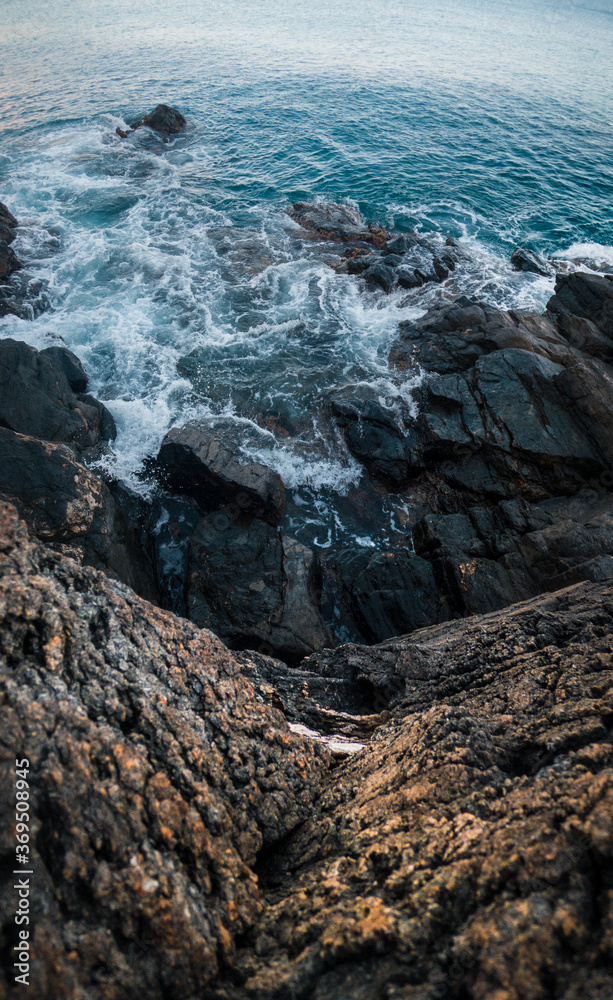 Vertical sea rocks Vertical sea rocks