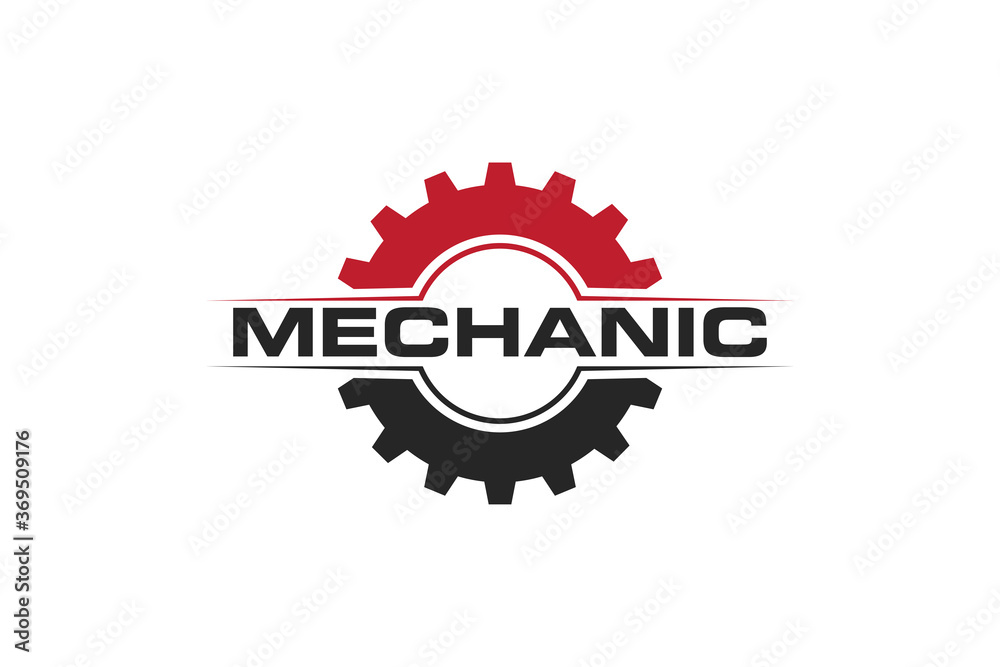 Fototapeta premium modern gear service logo, icon, symbol, vector illustration