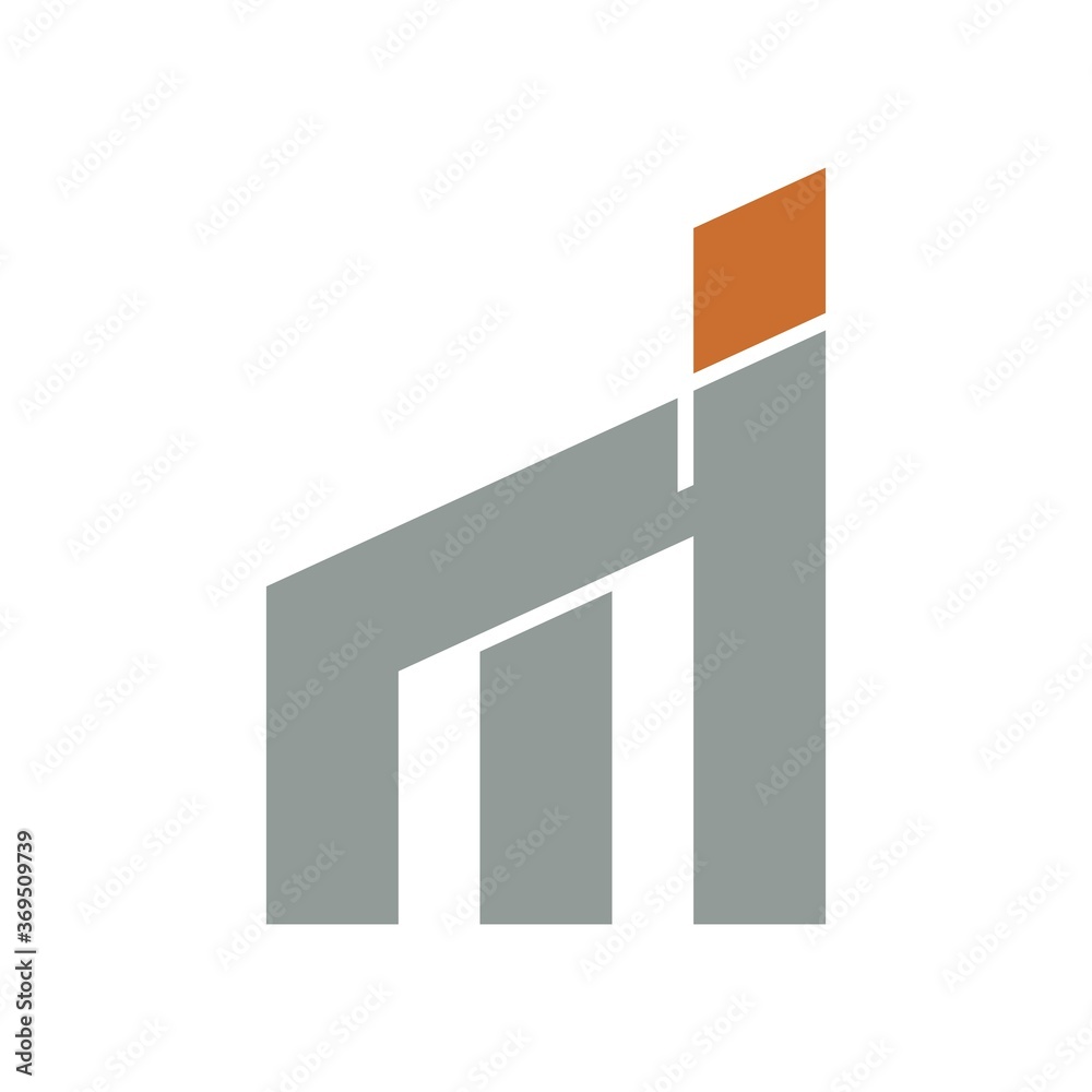 the letter m i logo the letter m i logo