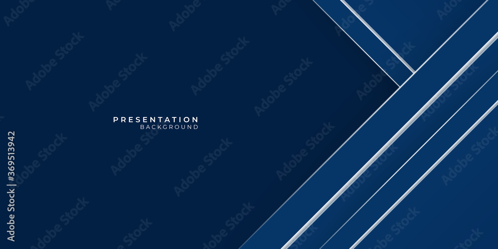 Naklejka premium Modern simple blue abstract presentation background