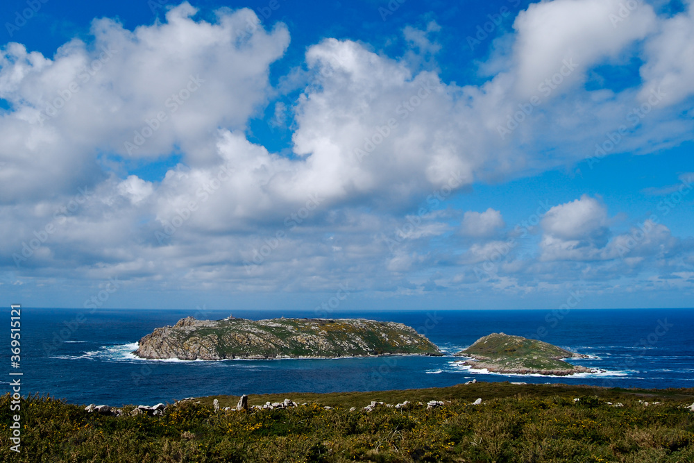 islas atlánticas en la costa de Galicia en el oceano atlántico
