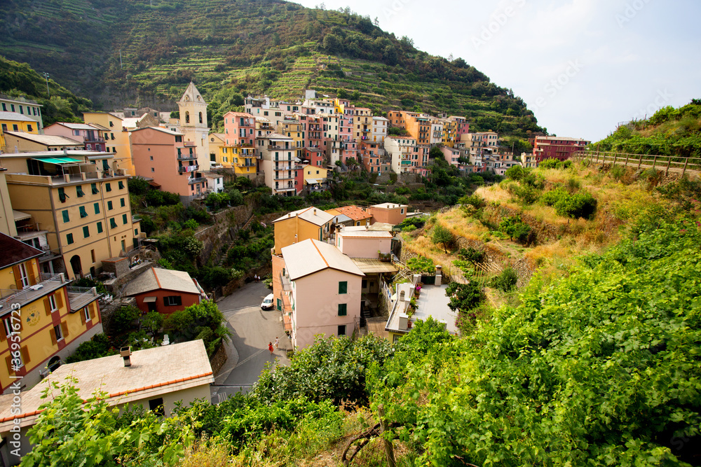 Riomaggiore town in Cinque Terre, La Spezia, italy