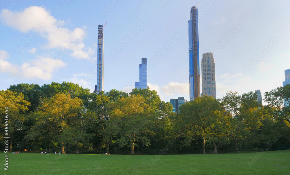 Obraz premium skyline of manhattan with central park 