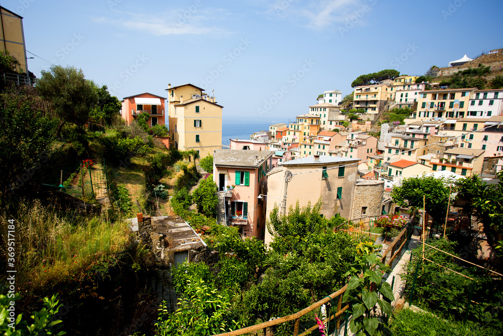 Riomaggiore town in Cinque Terre, La Spezia, italy