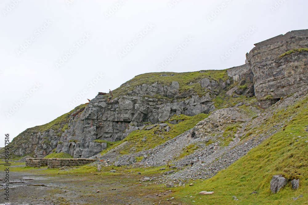 Black mountain quarries in Wales	