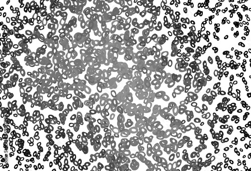 Dark Silver, Gray vector template with circles.