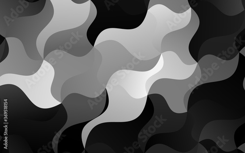 Light Silver, Gray vector background with bent ribbons. A vague circumflex abstract illustration with gradient. A completely new marble design for your business.