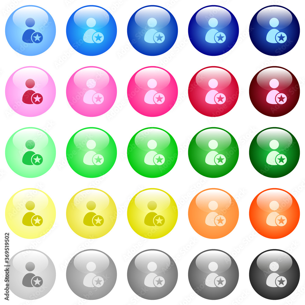Rank user icons in color glossy buttons Rank user icons in color glossy buttons