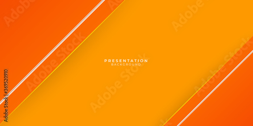 Warm tone and orange color background abstract art vector presentation design