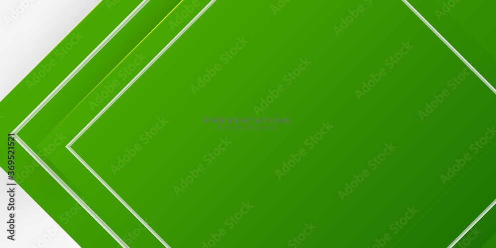 Green white abstract presentation background Green white abstract presentation background