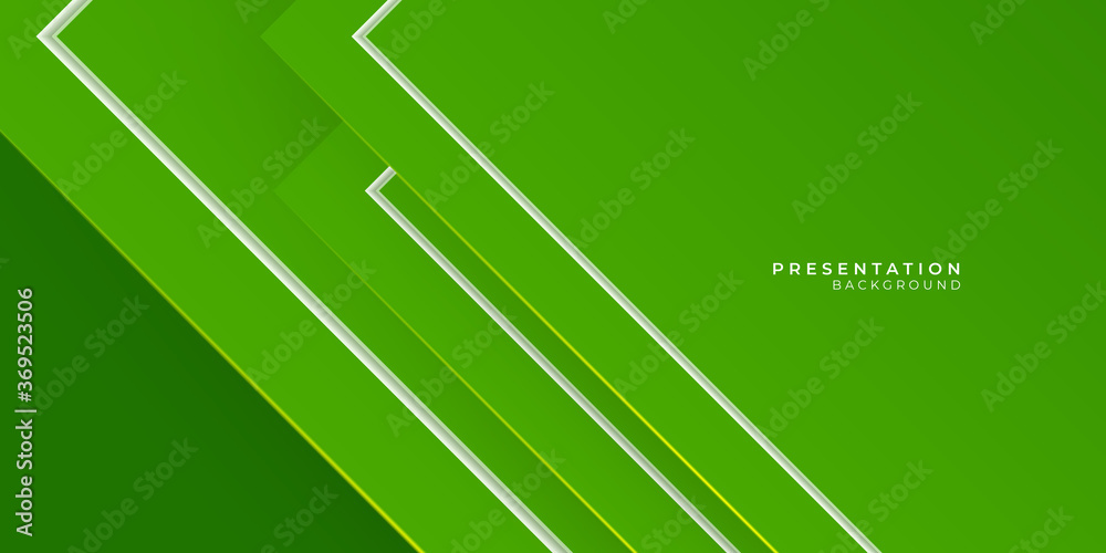 Abstract green eco arrows background for presentation design with blank ...