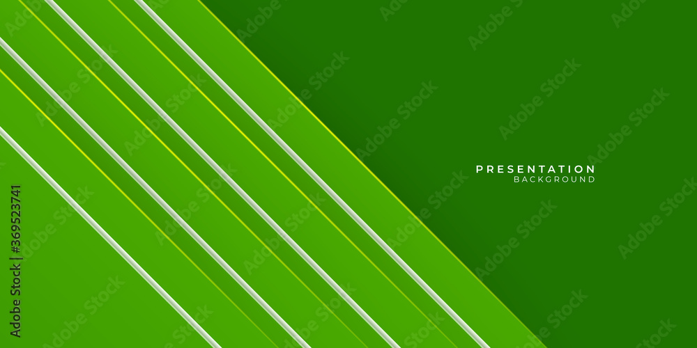 Green abstract background for presentation design Stock Vector | Adobe