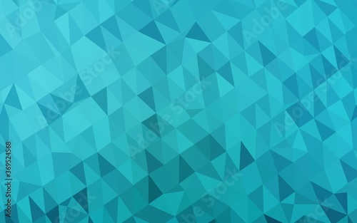 Light BLUE vector abstract mosaic background. Geometric illustration in Origami style with gradient. Template for your brand book.