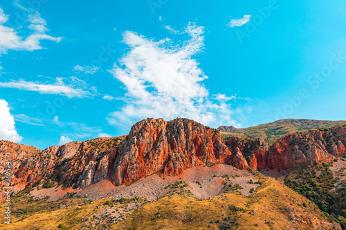 a view of noravank mountains from the monestry, Armenia