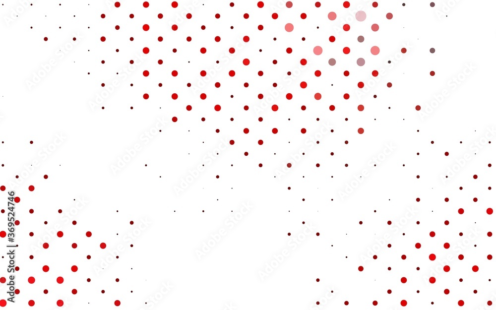 Light Red vector layout with circle shapes. Blurred bubbles on abstract background with colorful gradient. Pattern for ads, booklets.