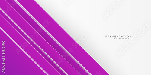 Modern purple pink abstract presentation background with white blank copy space