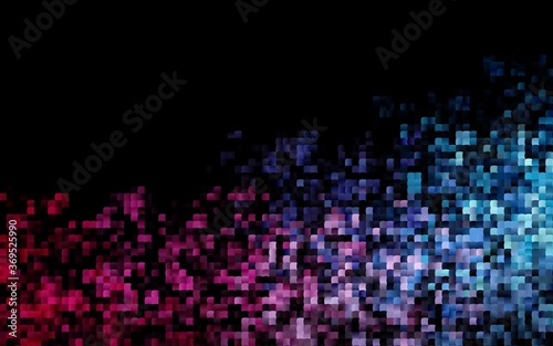 Dark Blue, Red vector pattern in square style. Rectangles on abstract background with colorful gradient. Best design for your ad, poster, banner.