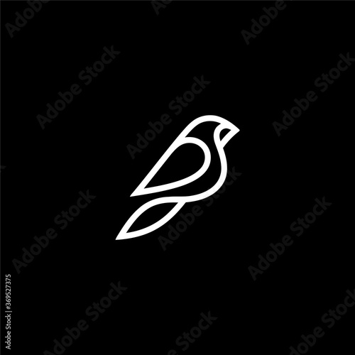 simple bird vector logo