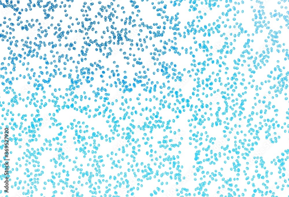 Light BLUE vector background with bubbles.